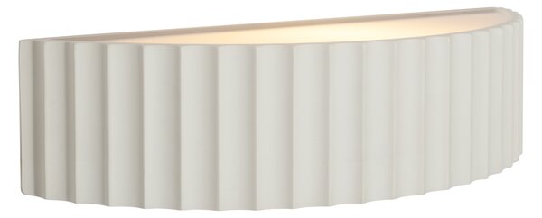 Skandynawski kinkiet biały organiczny - Plaster