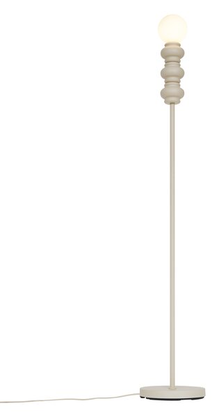 Retro Lampa Podłogowa Beżowa z Matowym Szkłem - Fedde