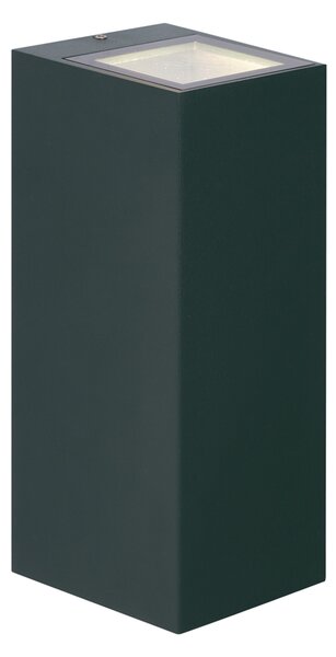 Nowoczesny kinkiet ciemnozielony 2-punktowy GU10 70mm IP54 - Baleno