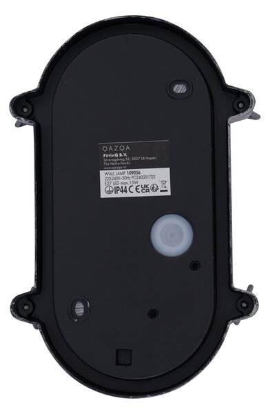 Lampa Ścienna Zewnętrzna Srebrna Owalna IP44 - Noutica