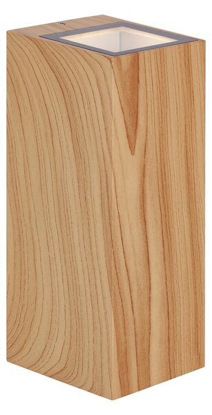 Skandynawski kinkiet drewniany 2-punktowy GU10 70mm IP54 - Baleno