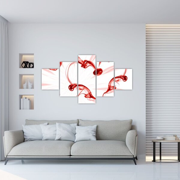 Obraz serce z dymu (125x70 cm)
