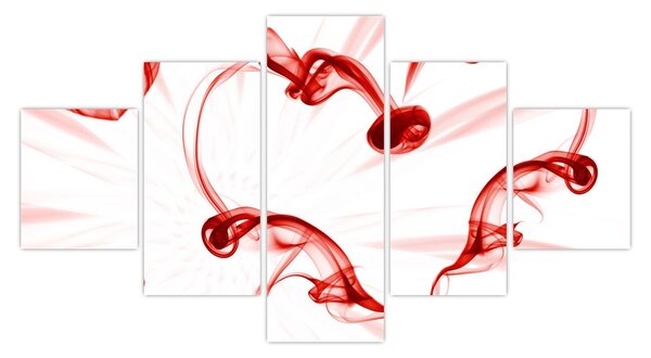 Obraz serce z dymu (125x70 cm)
