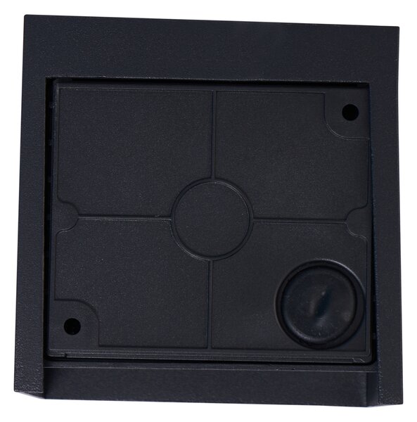Nowoczesny kinkiet czarny z LED IP44 - Edwin Quadro