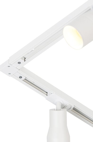 Nowoczesny system szynowy z 5 reflektorami biały 1-fazowy - Iconic Kohua