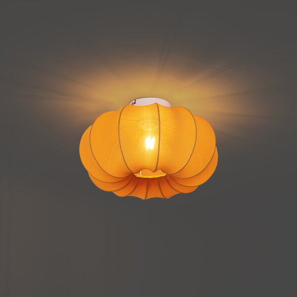 Lampa sufitowa Japandi złota 37 cm - Plu Asyesha