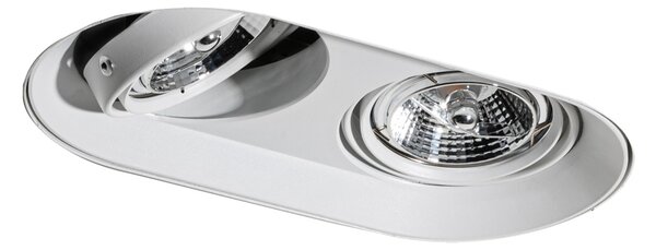 Okrągły wpuszczany reflektor biały GU10 70 mm 2-punktowy - Hubs