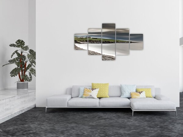 Obraz jeziora o zmierzchu (125x70 cm)