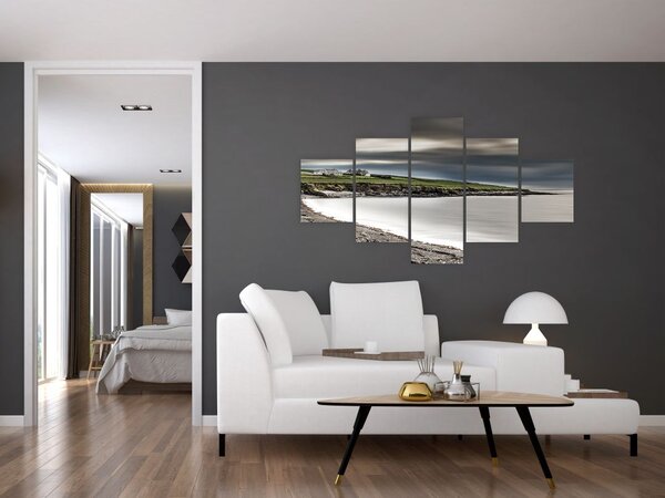 Obraz jeziora o zmierzchu (125x70 cm)