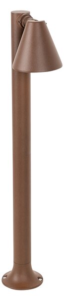 Nowoczesny klosz ogrodowy brązowo-rdzawy 60 cm IP44 regulowany - Ciara