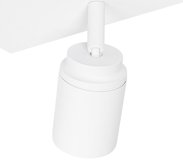 Inteligentny reflektor łazienkowy biały kwadratowy 3-punktowy IP44 z 3 Wifi GU10 50mm - Ducha