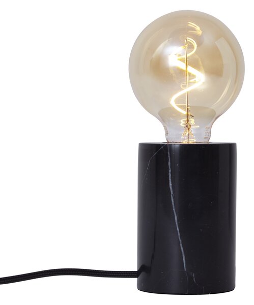 Nowoczesna lampa stołowa czarny marmur - Marissa