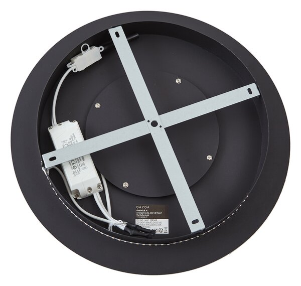 Nowoczesna lampa sufitowa czarna 40 cm z wbudowaną diodą LED z 3-stopniową regulacją ściemniania - Morning