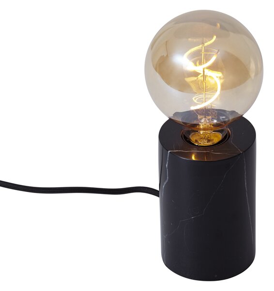 Nowoczesna lampa stołowa czarny marmur - Marissa