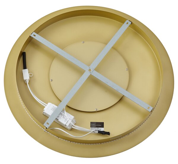 Nowoczesna lampa sufitowa złota 60 cm z wbudowaną diodą LED z 3-stopniową regulacją ściemniania - Morning