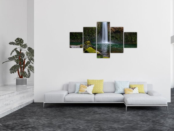 Obraz wodospadów (125x70 cm)