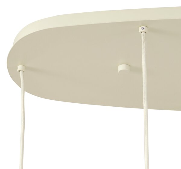 Skandynawska lampa wisząca kremowa 6-punktowa - Biles