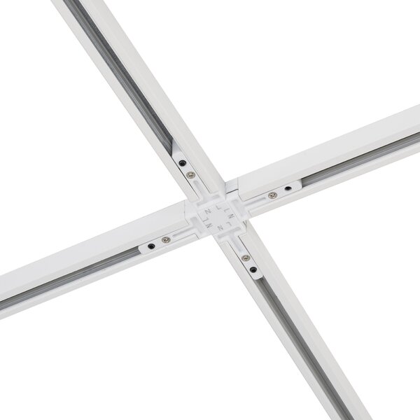 Nowoczesny system oświetlenia szynowego Slimline Uzzy z 10 białymi reflektorami jednofazowymi