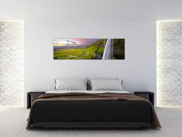 Obraz wodospadów (170x50 cm)
