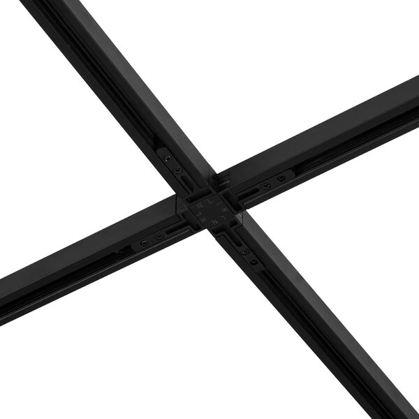 Nowoczesny system oświetlenia szynowego Slimline Uzzy z 10 reflektorami w kolorze beżowym i czarnym, jednofazowy