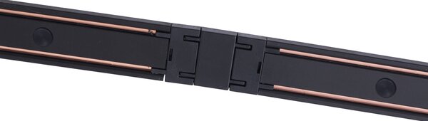 Nowoczesny system oświetlenia szynowego z 4 czarnymi reflektorami jednofazowymi 200 cm - Magnetic Gert
