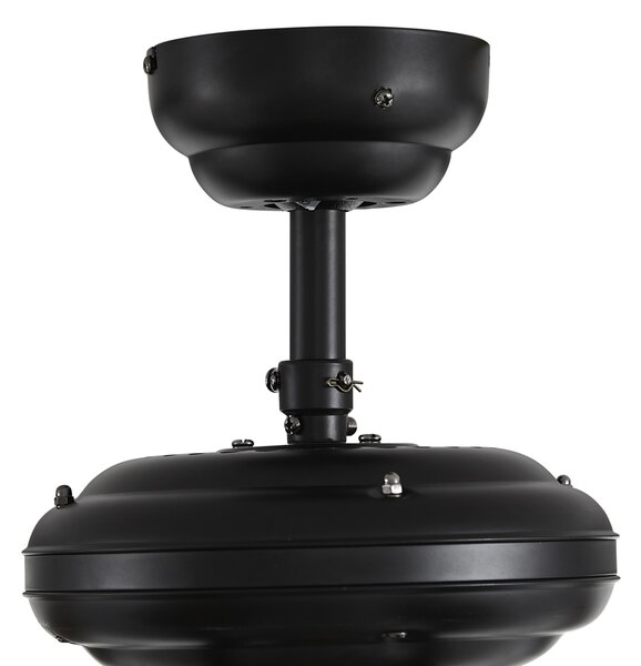Czarny wentylator sufitowy 107,5 cm z przełącznikiem łańcuchowym - Mistral Busa