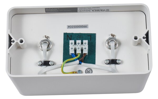 Designerski reflektor natynkowy biały GU10 70mm 2-punktowy obrotowy i uchylny - Vox