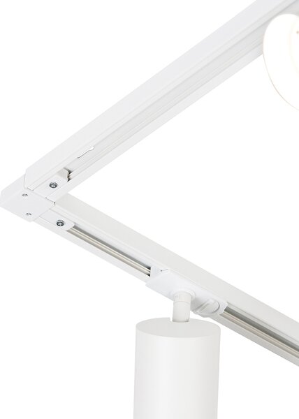 Nowoczesny system szynowy z 5 białymi reflektorami 1-fazowymi GU10 70mm - Iconic Jeana Luxe