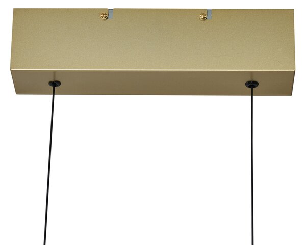 Nowoczesna lampa wisząca mosiężna z diodą LED z 3-stopniową regulacją ściemniania Easylift - Straight