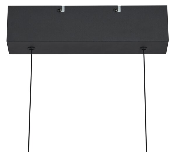 Nowoczesna lampa wisząca czarna z wbudowanymi diodami LED z 3-stopniową regulacją jasności Easylift - Straight