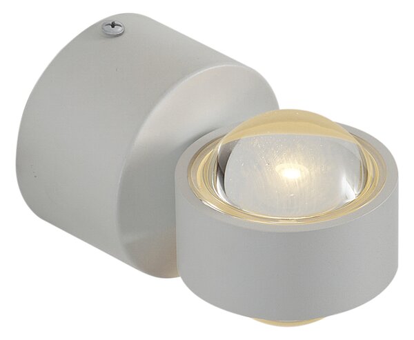 Designerski kinkiet biały z LED IP44 - Lens
