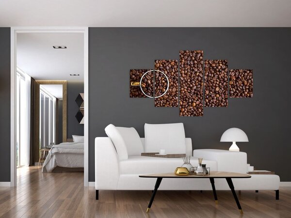 Obraz - ziarna kawy (125x70 cm)