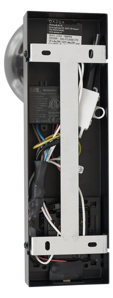 Nowoczesny kinkiet czarny 2-punktowy z możliwością przechylania i portem USB-C - Lesly