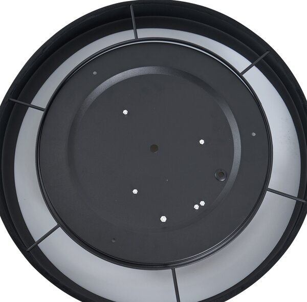 Nowoczesna lampa sufitowa czarny aksamit 40 cm z LED z 3-stopniowym ściemnianiem - Sue