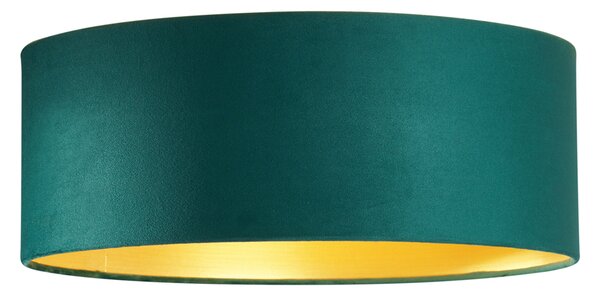 Nowoczesna lampa sufitowa zielony aksamit 40 cm z LED z 3-stopniową regulacją ściemniania - Sue