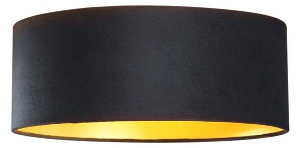 Nowoczesna lampa sufitowa czarny aksamit 40 cm z LED z 3-stopniowym ściemnianiem - Sue