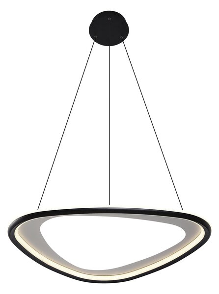 Designerska lampa wisząca czarna z 3-stopniową regulacją ściemniania - Organico
