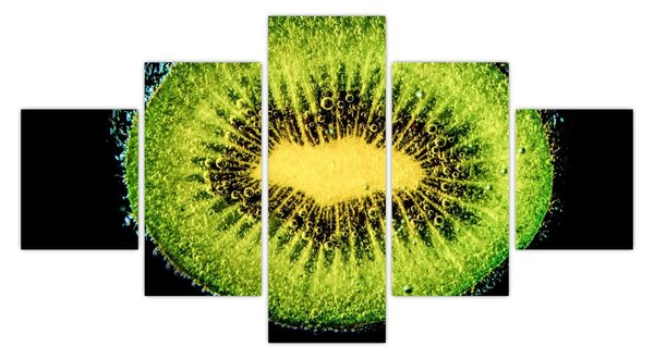 Obraz - szczegół kiwi w wodzie (125x70 cm)