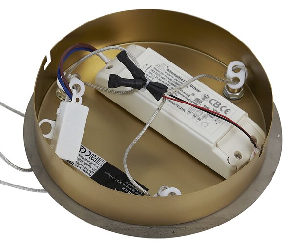 Designerska lampa wisząca złota z 3-stopniową regulacją ściemniania - Organico