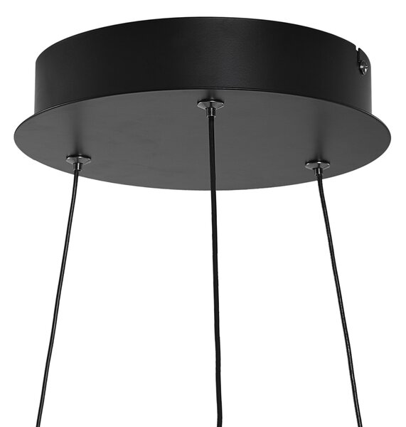 Designerska lampa wisząca czarna z 3-stopniową regulacją ściemniania - Organico