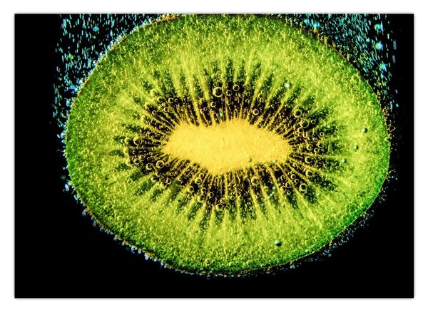 Obraz - szczegół kiwi w wodzie (70x50 cm)