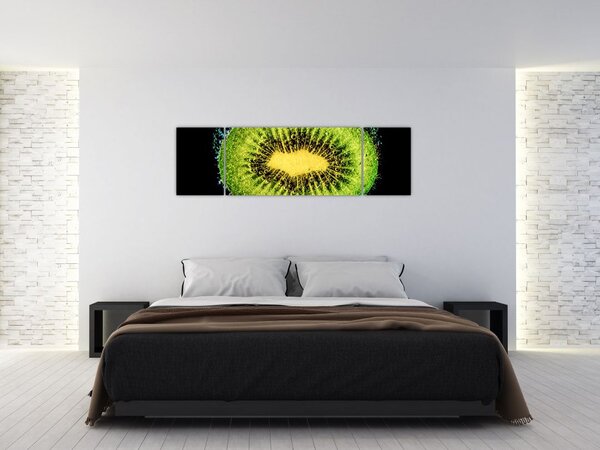 Obraz - szczegół kiwi w wodzie (170x50 cm)