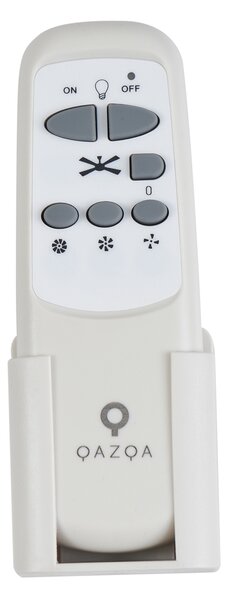 Czarny wentylator sufitowy 132 cm z LED i pilotem - Cool Anello