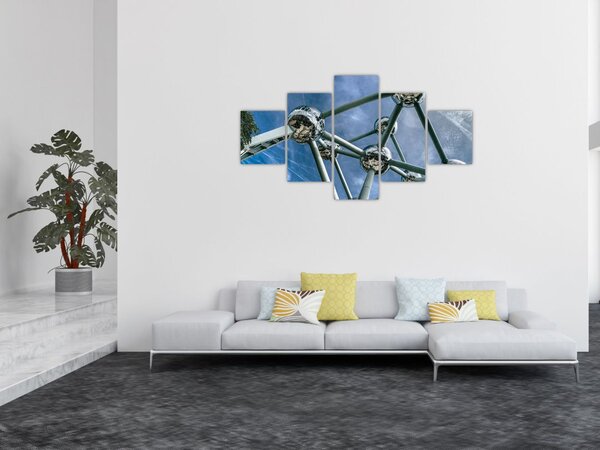Obraz - Atomium w Brukseli (125x70 cm)