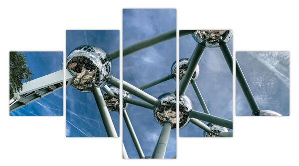 Obraz - Atomium w Brukseli (125x70 cm)