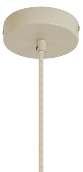 Retrowlana lampa wisząca beżowa z matowym szkłem - Fedde