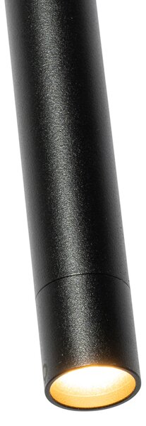 Nowoczesny system oświetlenia szynowego z 5 lampami wiszącymi czarny 1-fazowy - Iconic Frini