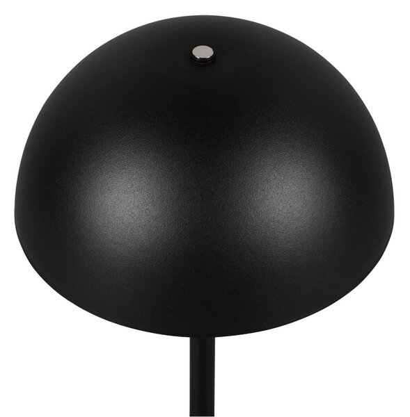 Lampa stołowa LED w kolorze matowej czerni z metalowym kloszem (wysokość 21 cm) Munoz – Reality