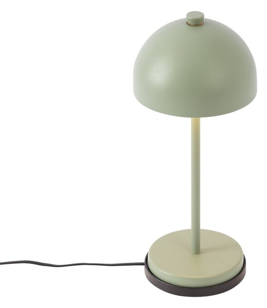Lampa stołowa zielona z LED IP54, ładowalna ze stacją ładującą - Squirrel