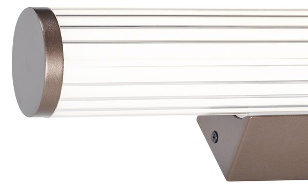 Retro kinkiet brązowy 40 cm z LED IP44 - Coco